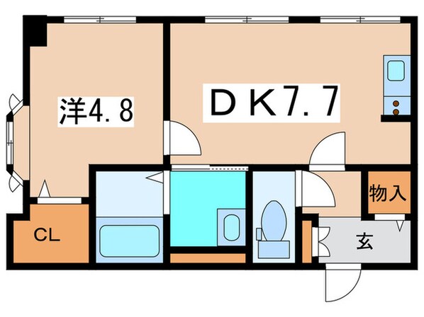 ノースポール北12条の物件間取画像